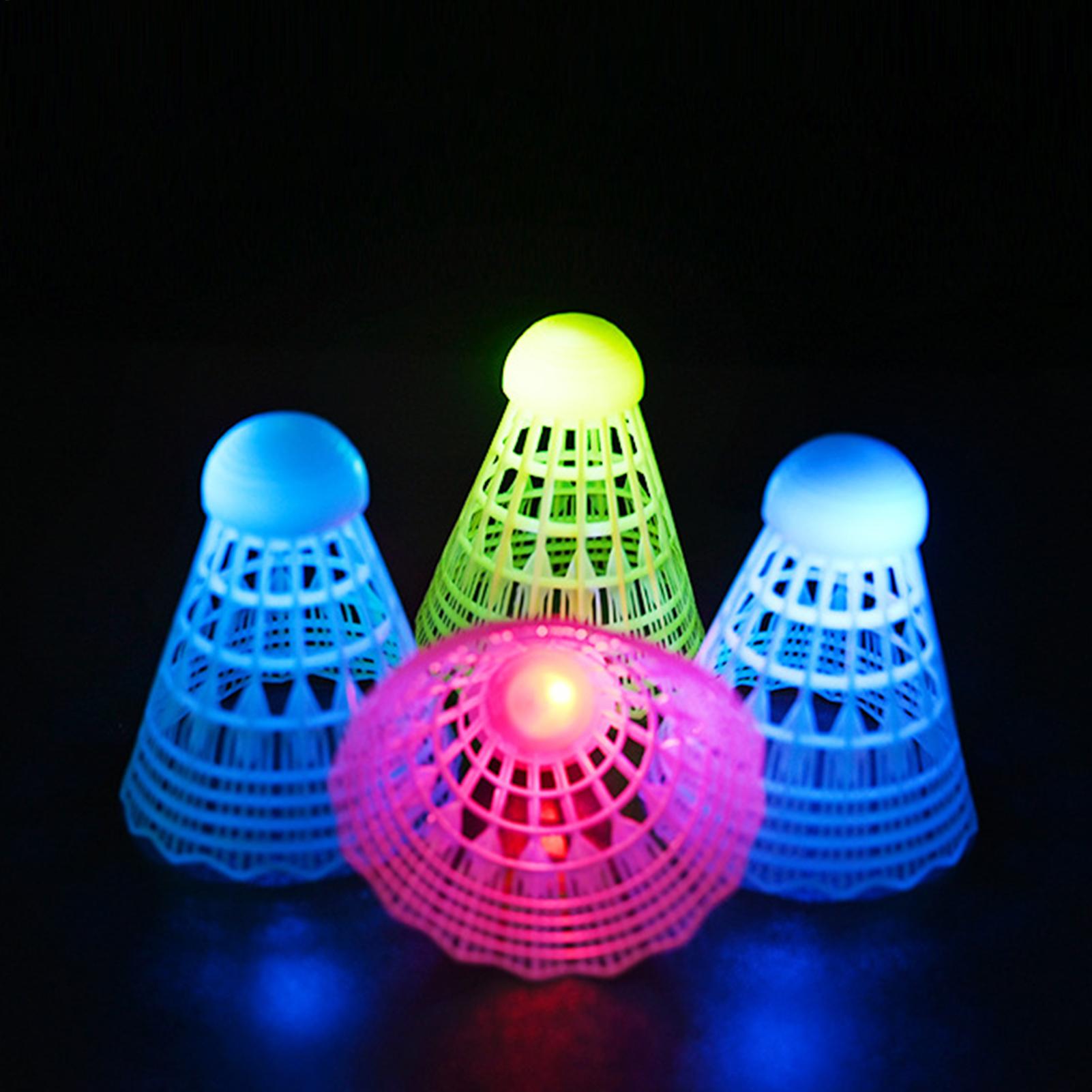 Badminton Nylon Shuttlecock - 3Pcs LED Badminton Ball Glowing Light