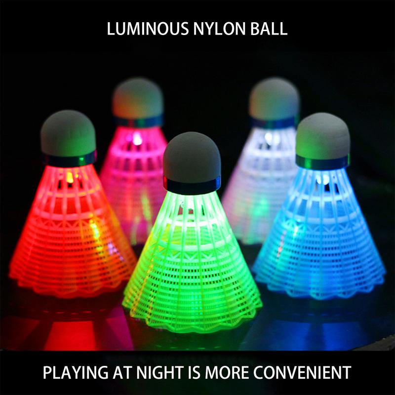 Badminton Nylon Shuttlecock - 3/4pcs Lighting Badminton Dark Night Colorful
