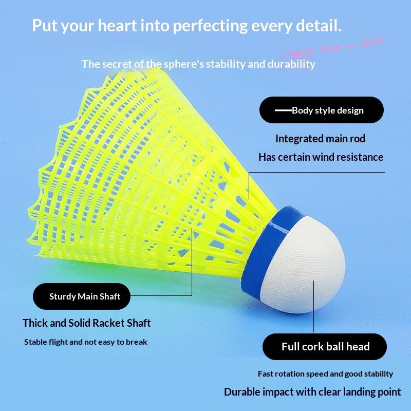 3/6/12PCS Durable Shuttlecocks - Badminton Nylon Shuttlecock recension och pris