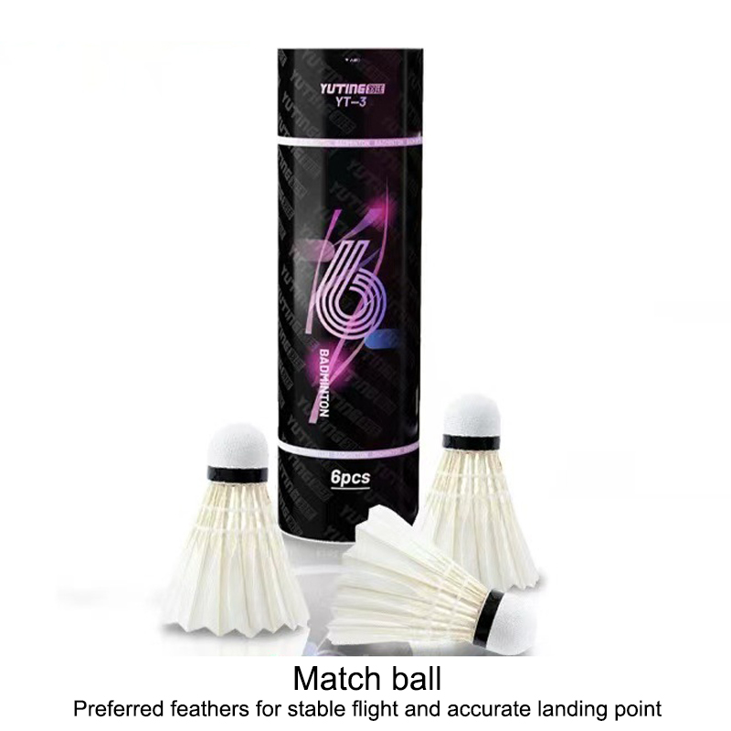 3/6Pcs White Goose Feather Bad - Badminton Fun recension och pris
