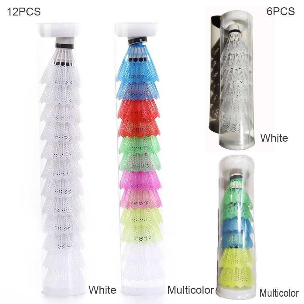 6/12PCS Windproof Plastic Shut - Badminton Nylon Shuttlecock recension och pris