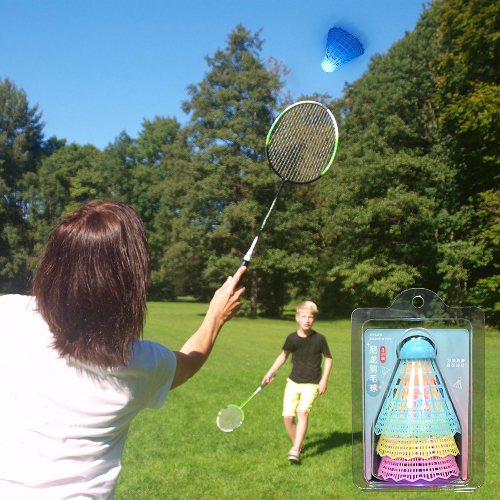 3Pcs LED Badminton Ball Glowin - Badminton Nylon Shuttlecock recension och pris