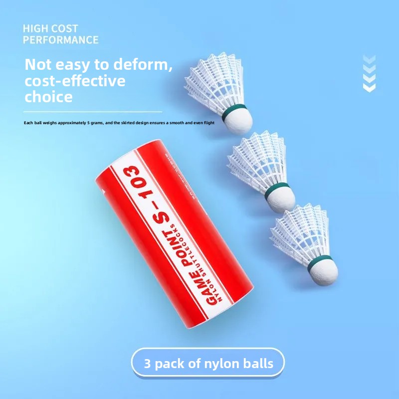 1tube 3pcs Kumpoo Badminton ba - Badminton Nylon Shuttlecock recension och pris