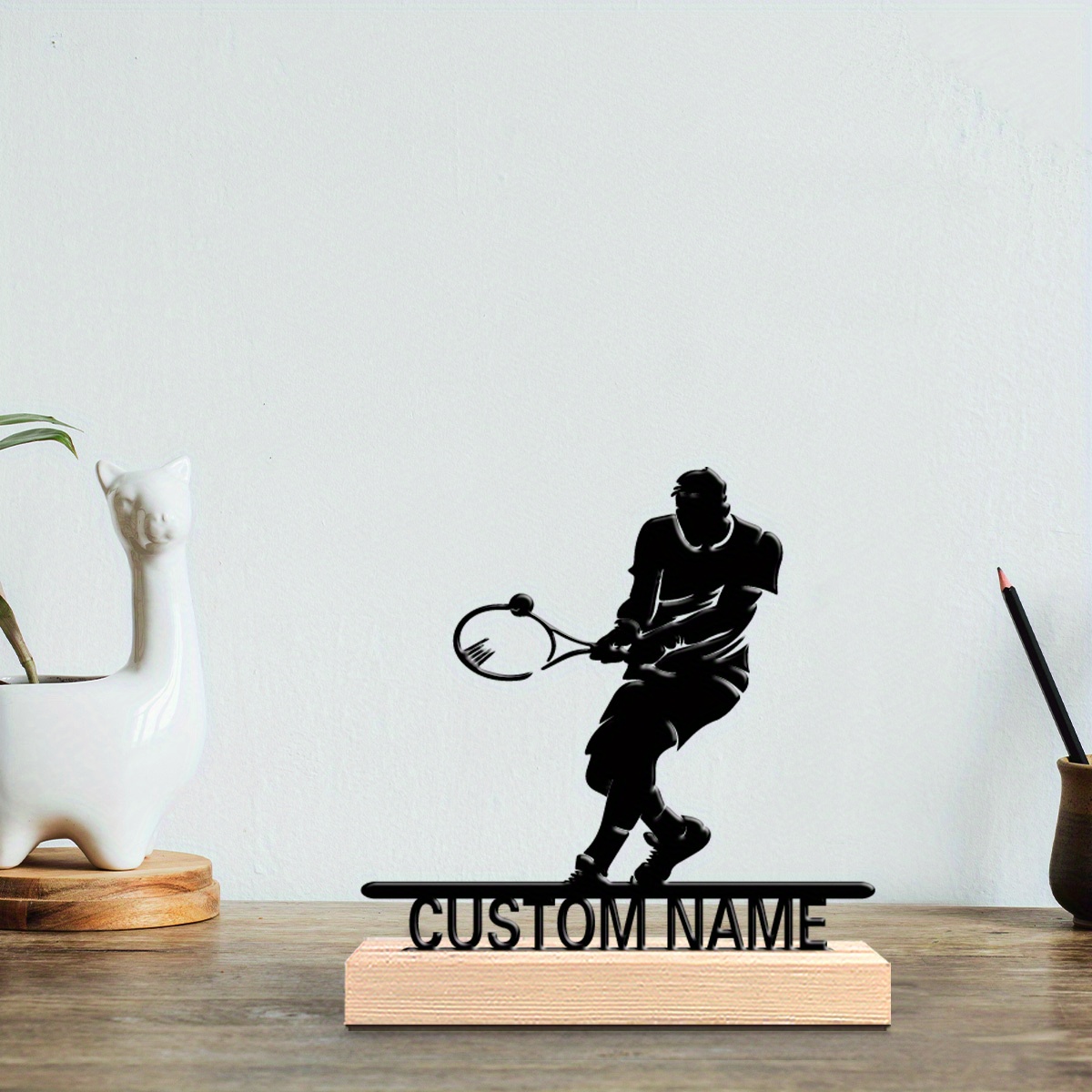 Personalized Tennis Player Met - Badminton Player recension och pris