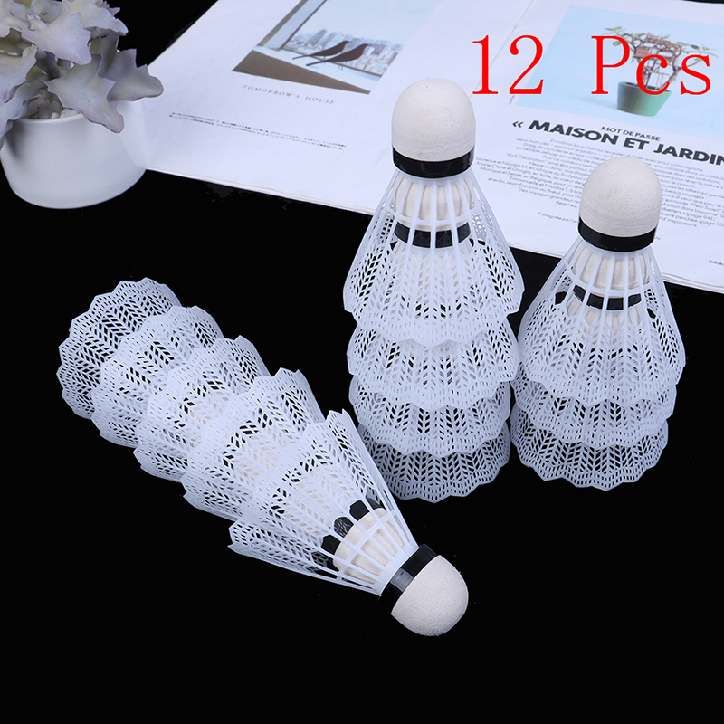 12Pcs Lightweight Plastic Badm - Badminton Nylon Shuttlecock recension och pris