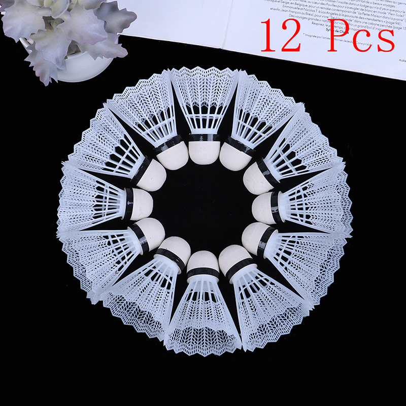 12Pcs Lightweight Plastic Badm - Badminton Nylon Shuttlecock recension och pris